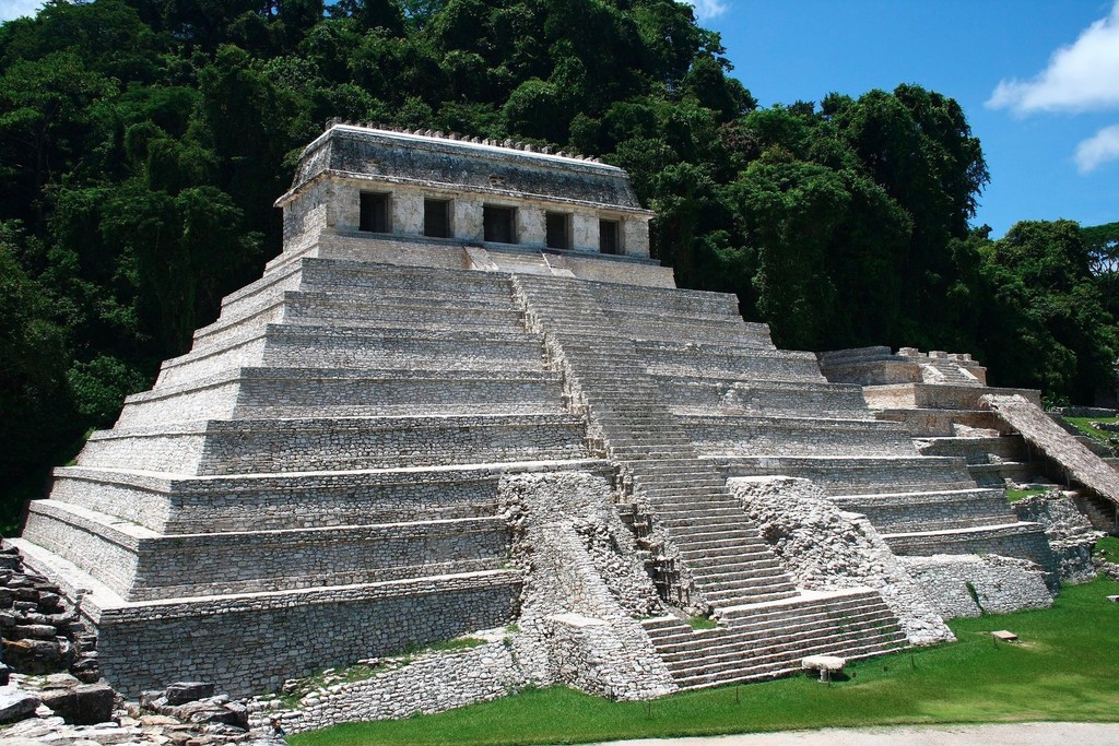 Temple of the Inscriptions (tomb pyramid of Lord Pakal), Palenque, Mexico, 7th century