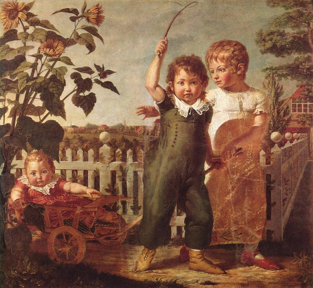 The Hulsenbeck Children, Phillip Otto Runge, oil on canvas