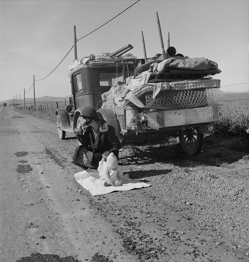 Migrant Dust Bowl Family, 1937