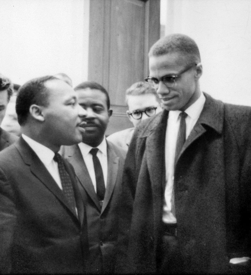 
Martin Luther King, Jr. and Malcolm X at the United States Capitol on March 26, 1964. 

