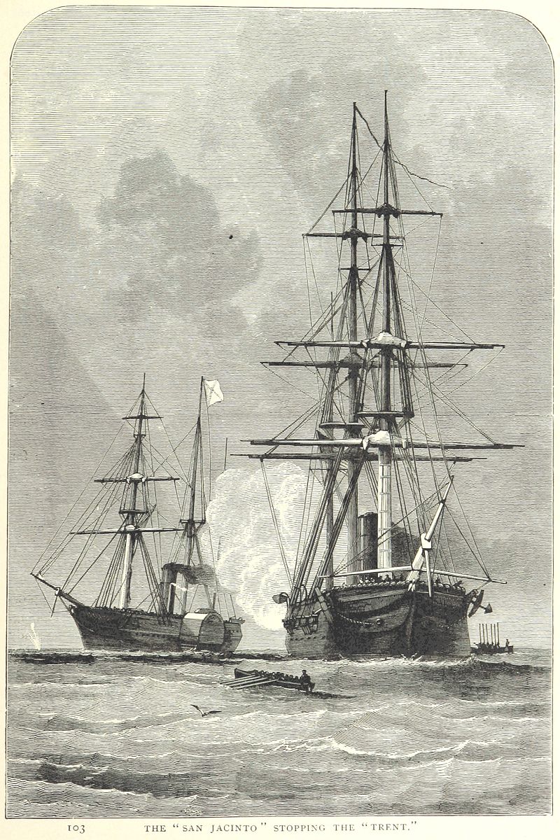 The "San Jacinto" Stopping The "Trent"