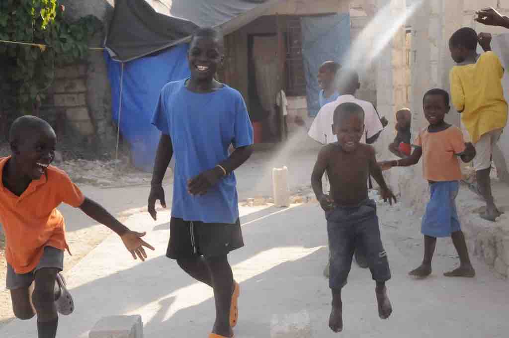 Kids playing in the street