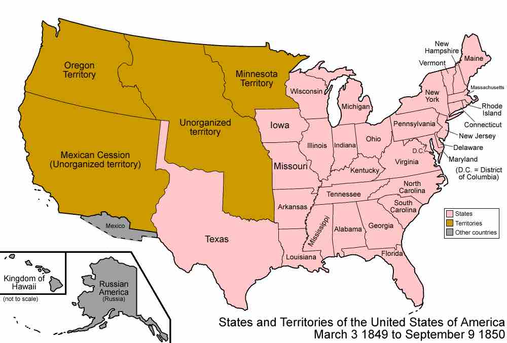 The United States, 1849–1850