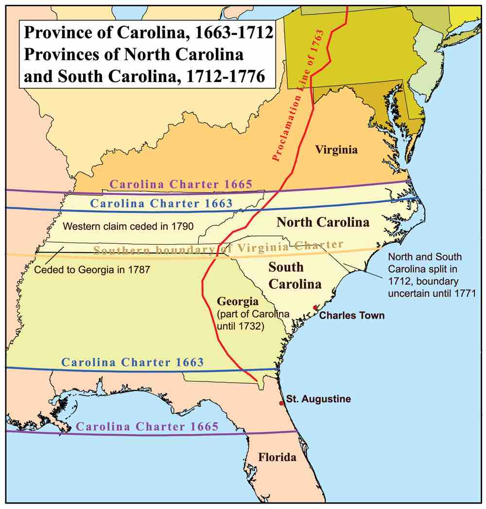 Map of Carolina