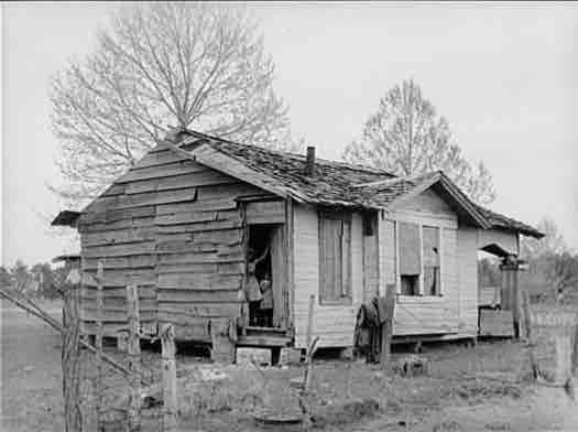 African-American sharecropper's cabin