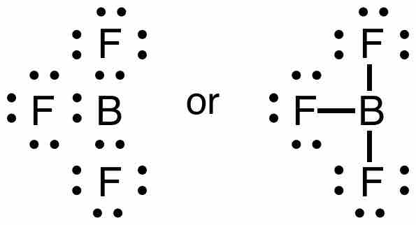 Lewis structure of boron trifluoride