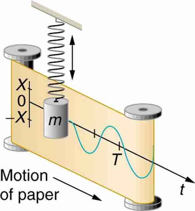 Mass on Spring Producing Sine Wave