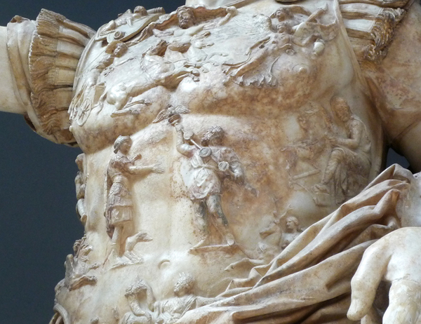 Detail of center of cuirass of Augustus of Prima Porta