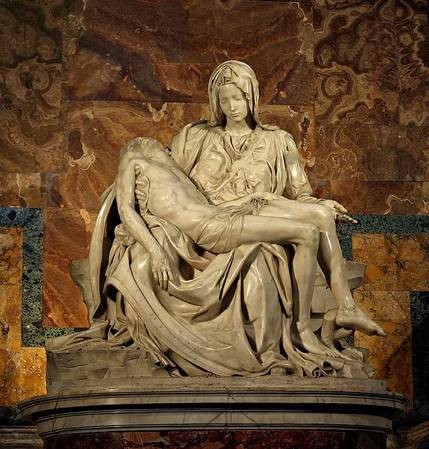 Michelangelo, 'Pieta', 1499, marble. St. Peter’s Basilica, Rome