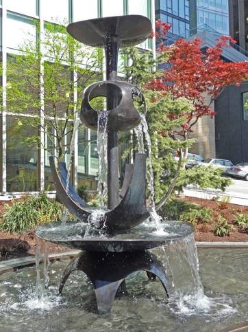 George Tsutakawa, 'Fountain'. Bronze, running water. City of Seattle