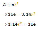 calculating the radius of a circle