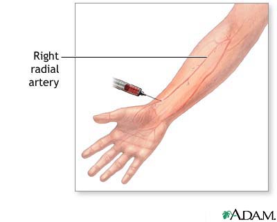Blood gases test Blood gases test