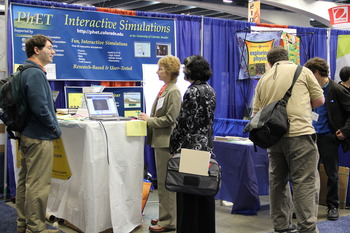 PhET at NSTA 2011. Courtesy of Stephanie Chasteen