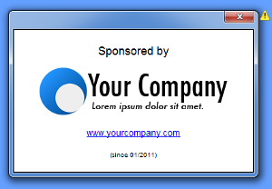 Example sponsor dialog