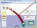 Screenshot of the simulation Bending Light