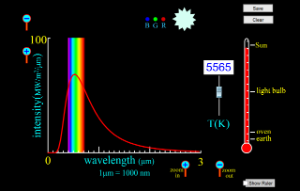 Blackbody Spectrum Screenshot