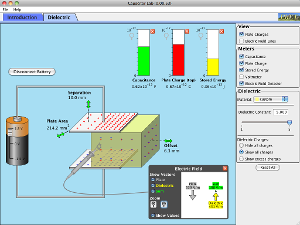 Capacitor Lab Screenshot