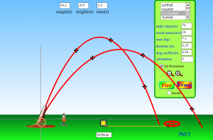 Projectile Motion Screenshot