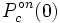 P_c^{\circ n}(0)