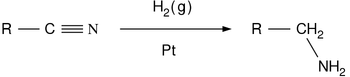 Nitrile reduction