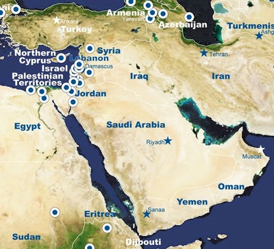 Middle East map